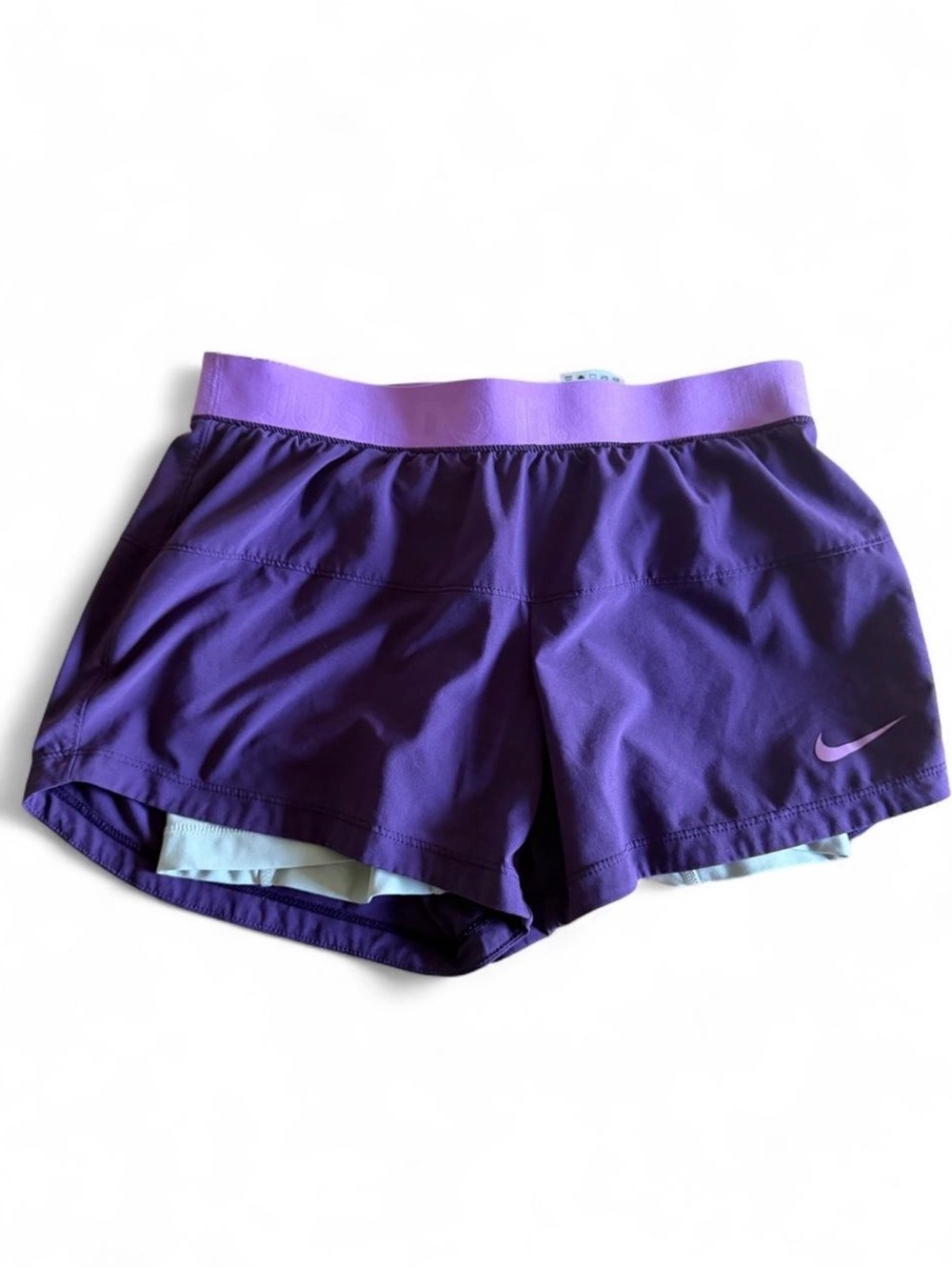 Nike Dri-FIT Women’s Purple Running Shorts Size Small Built-In Liner